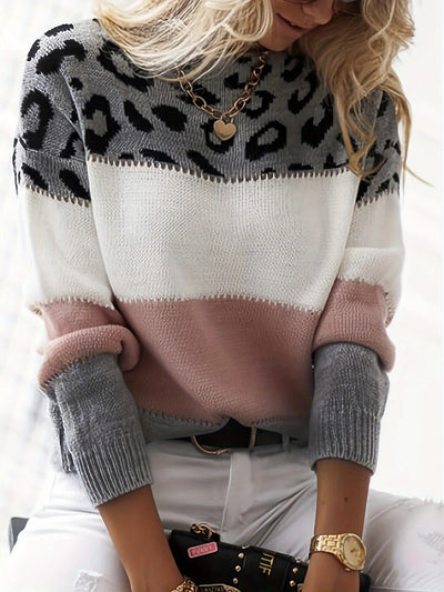 Lela - Audacious Leopard Print Sweater