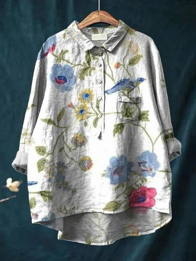 Lila - Élégante Blouse à Motif Floral