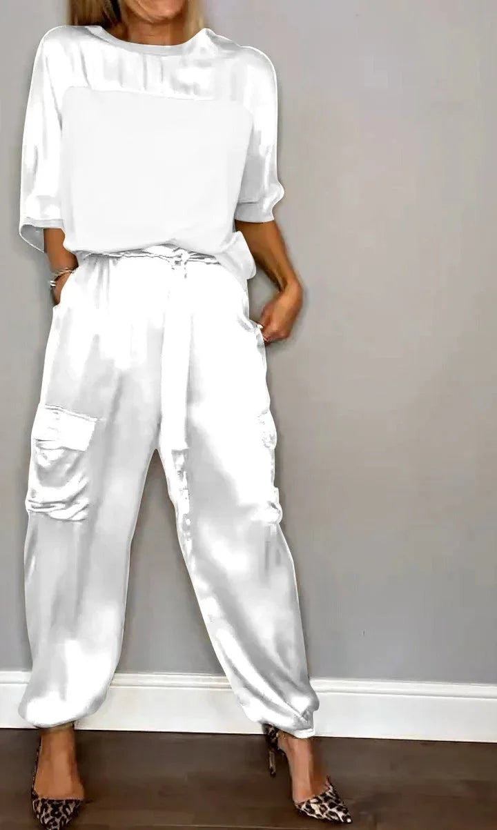 Evelina - Élégance Satinée Casual