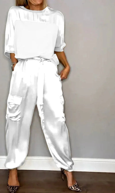 Evelina - Élégance Satinée Casual