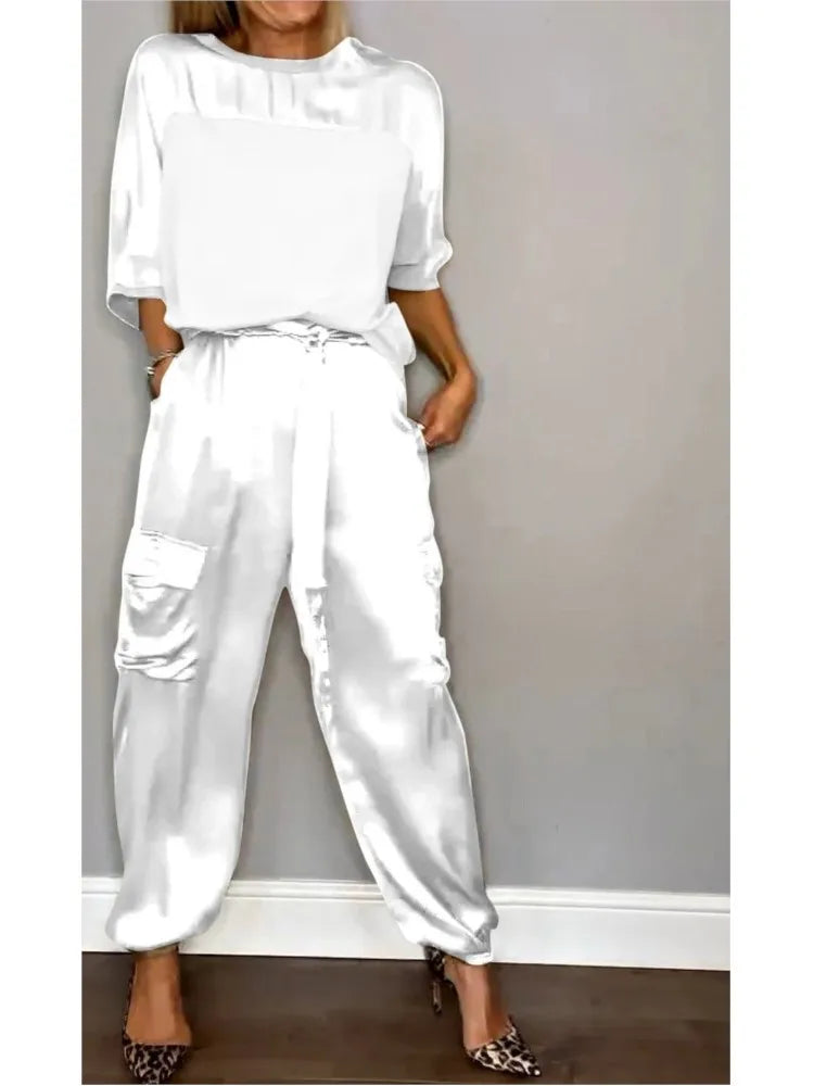 Evelina - Élégance Satinée Casual