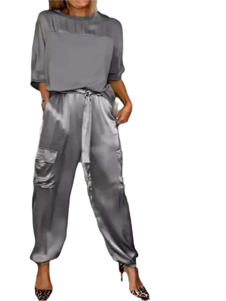 Evelina - Élégance Satinée Casual